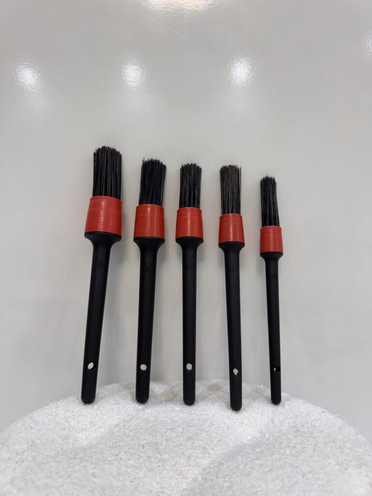 Detail Reinigingsborstel Zwart Plastic  5 Stucks